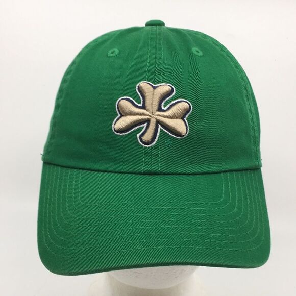 Notre Dame ND Top of the World Green Hat Sewn Fitted Baseball Cap Sz Medium - Picture 1 of 16